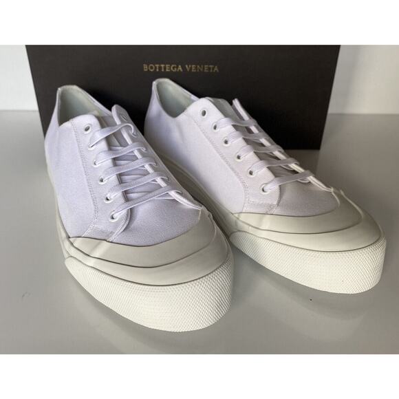 Bottega Veneta Men\'s Speedster Cotton White Sneakers 6 US 611183 Spain NIB $570 main image 4